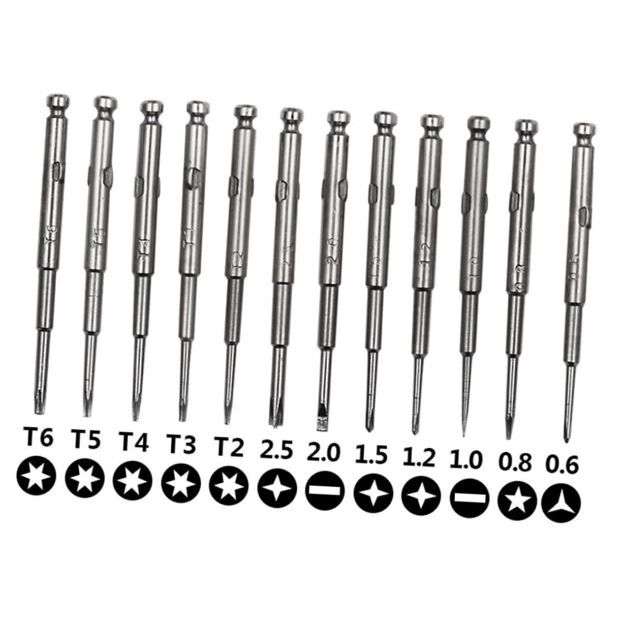 BESTonZON 3 Set kit di attrezzi per la riparazione dell'orologio microcacciavite kit di strumenti Cacciavite 13 in 1 elettronico impostare strumenti per la riparazione piccolo cacciavite