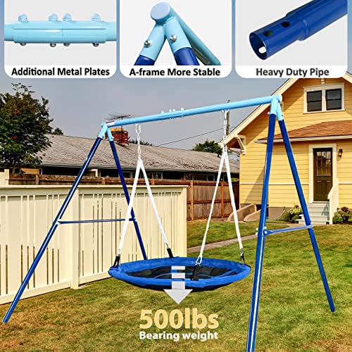 Jygopla 500Lbs Saucer Swing With Frame thumb #1