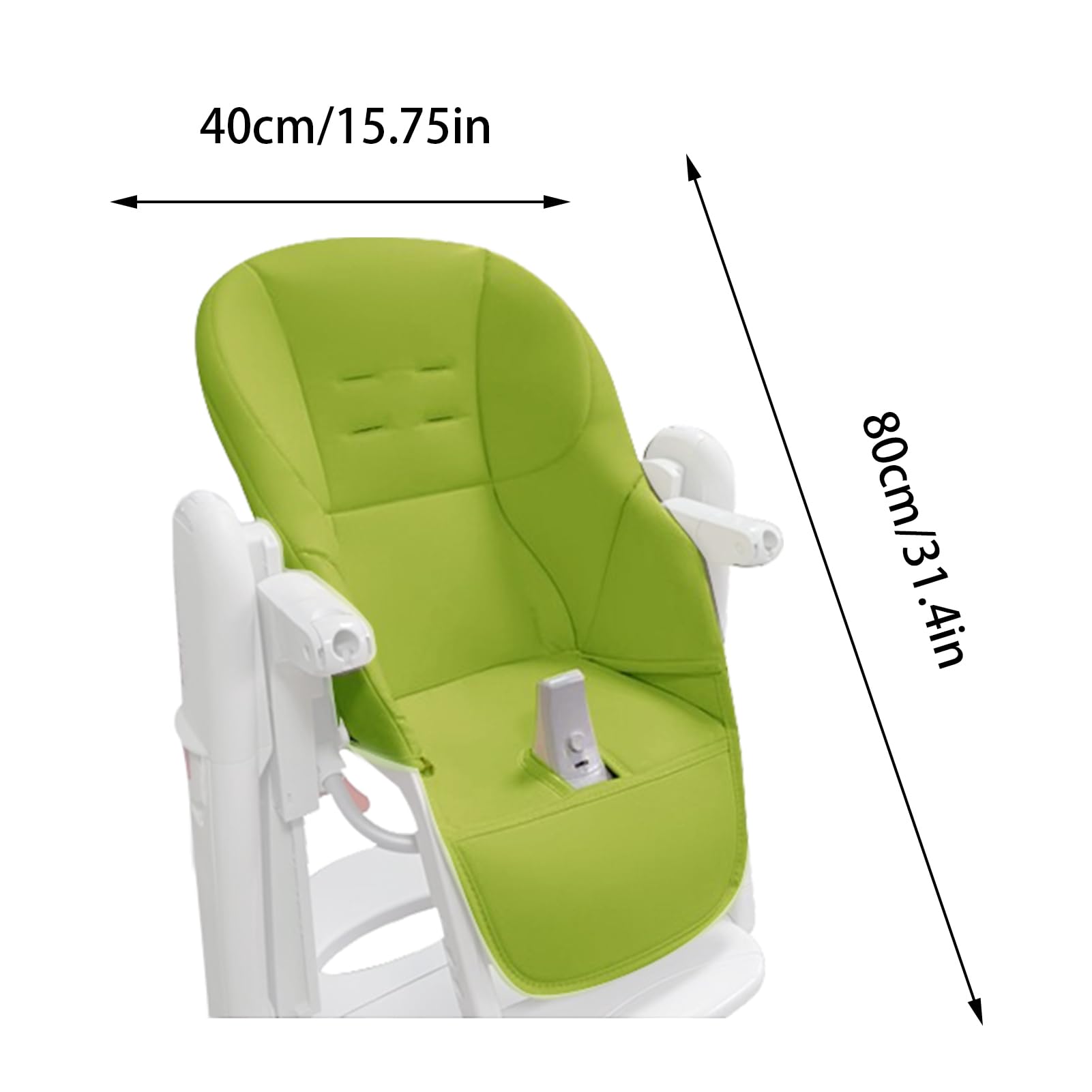 TAOLE Tatamia - Coprisedia per seggiolone, in pelle PU, con imbottitura, comodo rivestimento per sedia da pranzo, per Tatamia