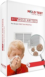 HVAC Mold Test Kit - Professional Grade Air Test Kit - Easy DIY at Home Kit - Lab Analysis and Consultation Included