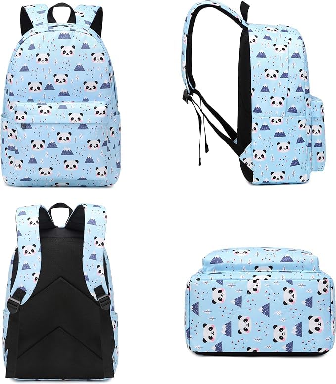 Image of 17-Inch School Backpack Set for Girls (3-in-1: Backpack + Lunch Bag + Pouch) | Padded Laptop Sleeve (Fits up to 16″) & Padded Shoulder Straps | Perfect for School, College & Travel