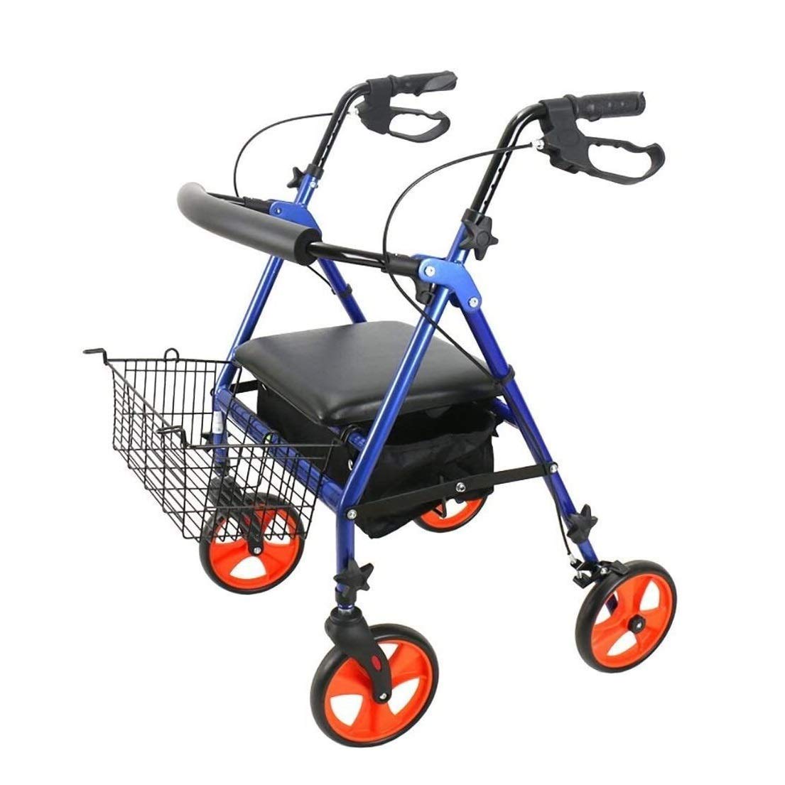 Polegaj na chodziku dla seniorów Rollator Lekki rollator Chodzik transportowy z siedziskiem Osoby starsze Chodzik Sprzęt rehabilitacyjny Regulacja wysokości Wygodny rocznica vision