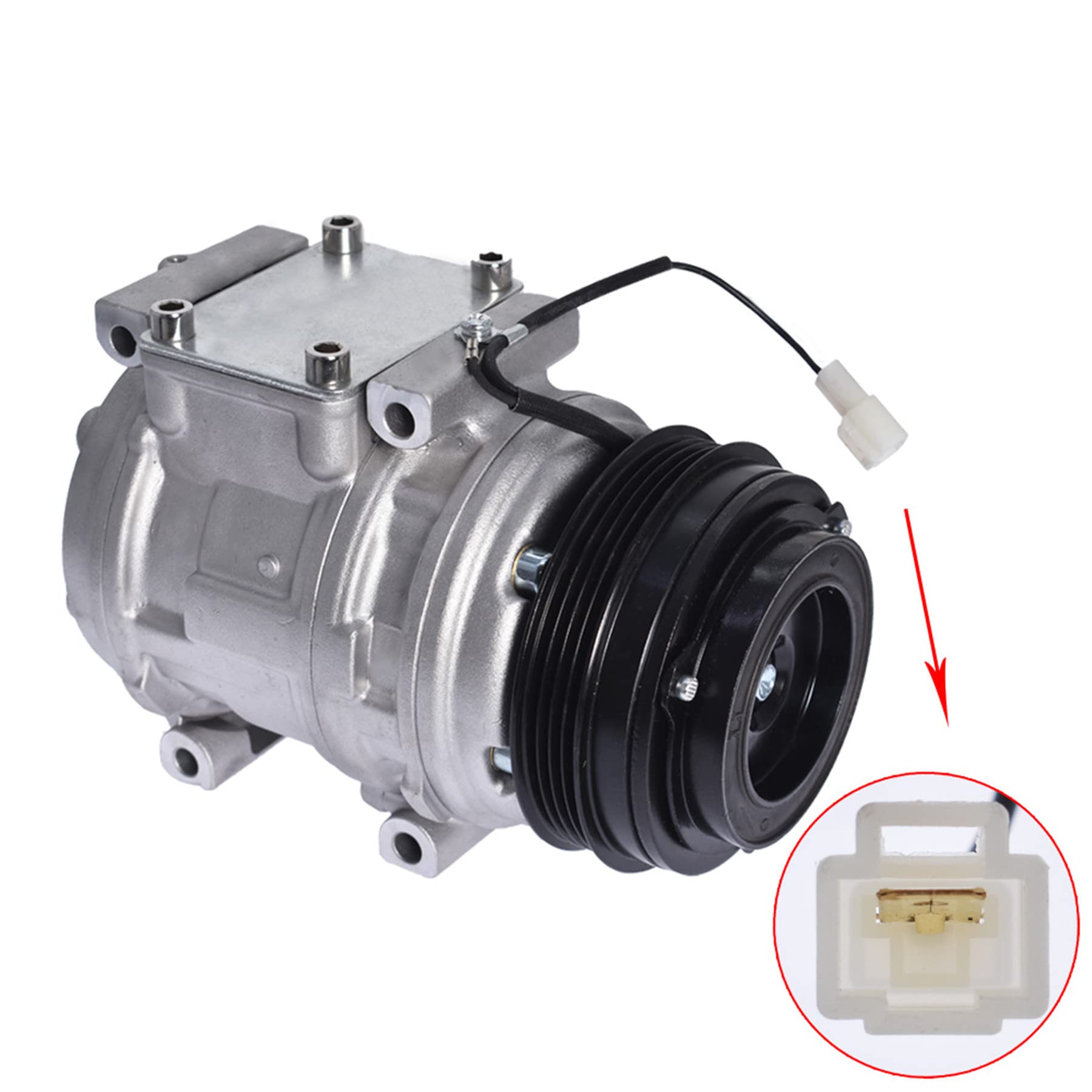 marddpair A/C Compressor with Clutch Replacement for 1994-1998 Toyota T100 1995-2004 Toyota Tacoma 1521040 638810