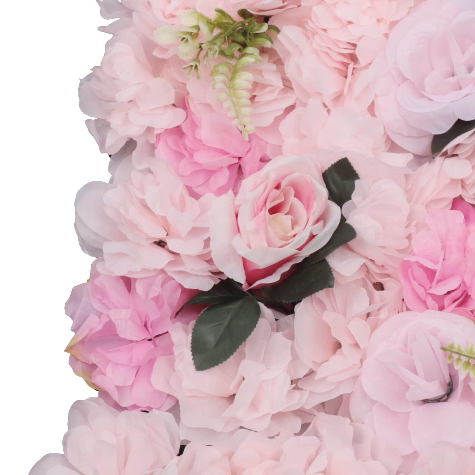 12 Stück Künstliche Blumenwandpaneel, 60 X 40cm Seidenblume, Kunstrosen Blumenhintergrund, für Hochzeit |Parteien Dekoration (Rosa)