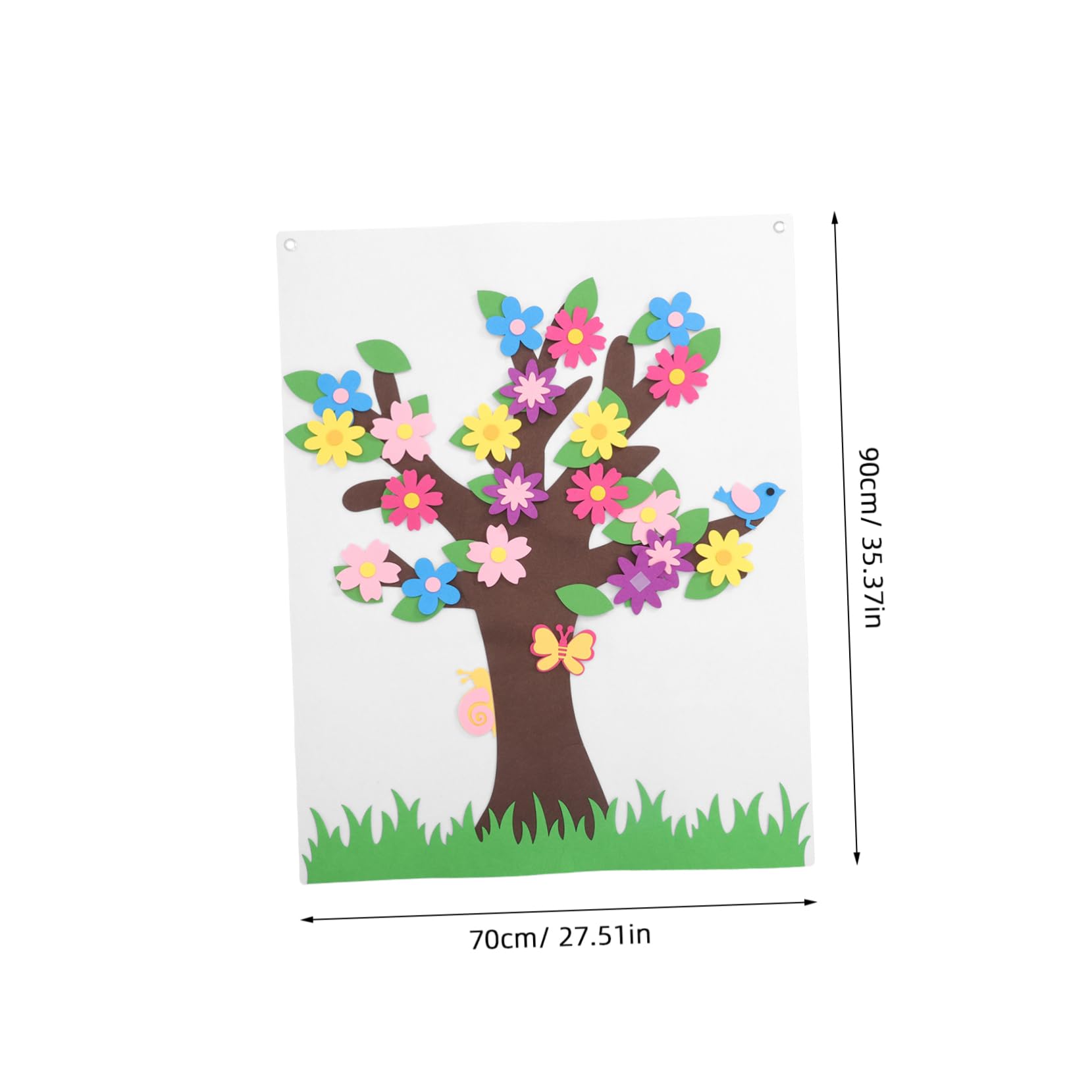 NAMOARLY 1 Set Felt Board Story Set for Flower Tree DIY Wall Decor Preschool Activities Safe Easy to Hang Creative Educational for Screen Fun for Classrooms Home