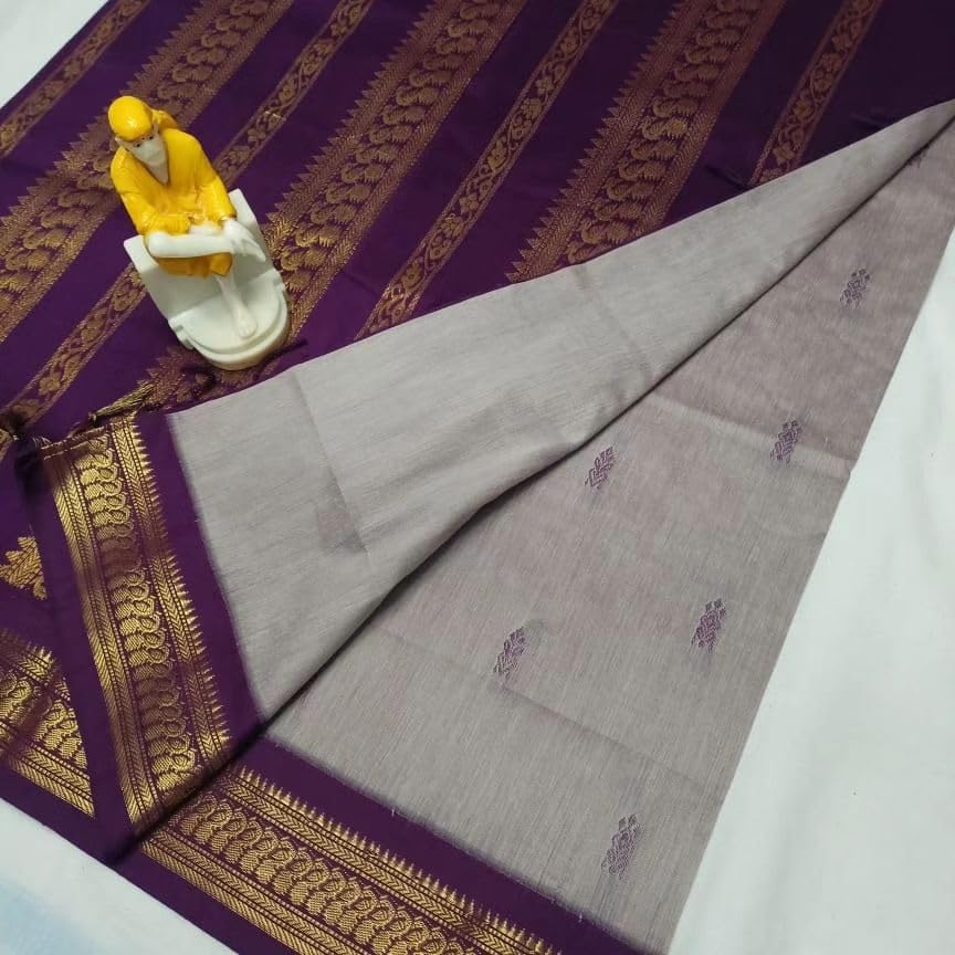 Image of South Cotton Gadwal Saree for Women | Celebrity Inspired Traditional Ethnic Wear | Chettinad & Kalyani Cotton Sarees | Soft Cotton Saree with Blouse Piece