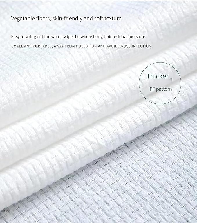 DMDENT Compressed Bath Towel Tablets, 2 Pack of 100% Cotton Portable Disposable Hypoallergenic Expandable Compressed Towels 3