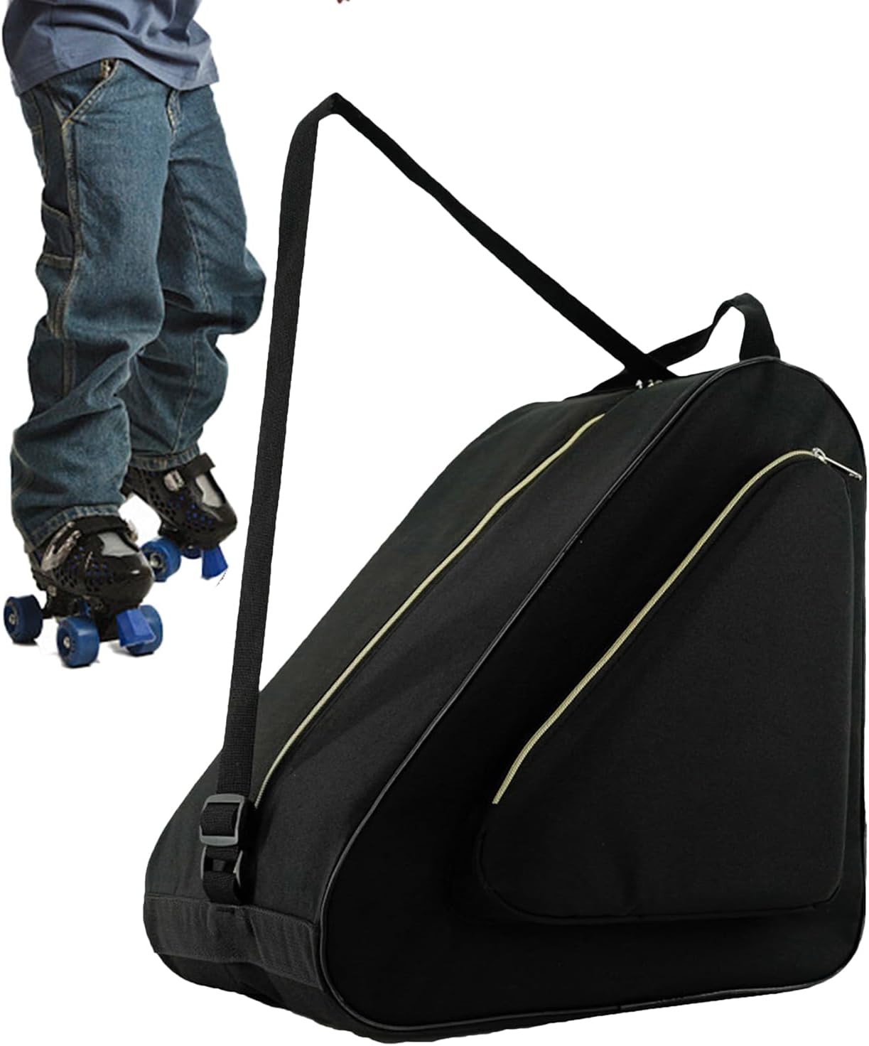 Roller Skates Bag - Ice Skate Bag, Hockey Skate Bags, Adjustable Waterproof Straps Bags for Girls for Equipment Ski Equipment Travel Kids