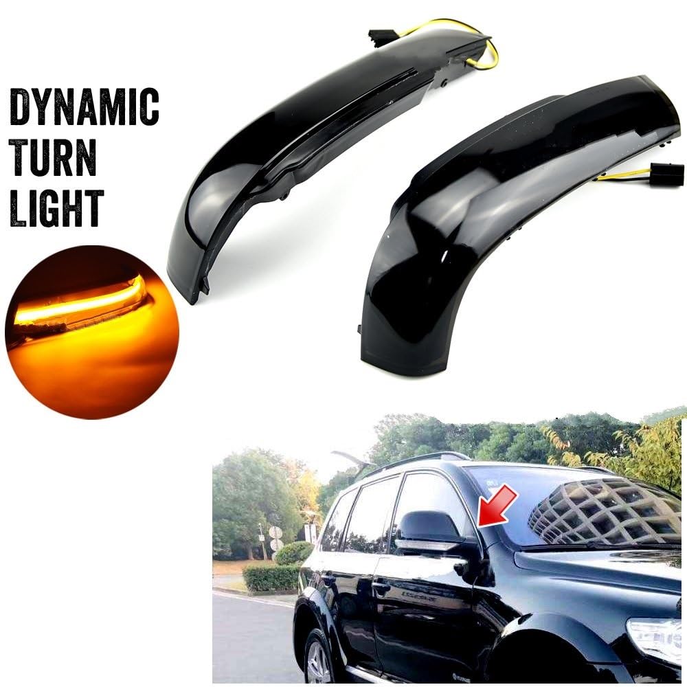 Knipperlicht Links Rechts Voor VW Voor Touareg 2002 2003 2004 2005 2006 Achteruitkijkspiegel LED Richtingaanwijzer Lamp 7L6949102 7L6949101 Knipperlicht Indicator(Vooraan links