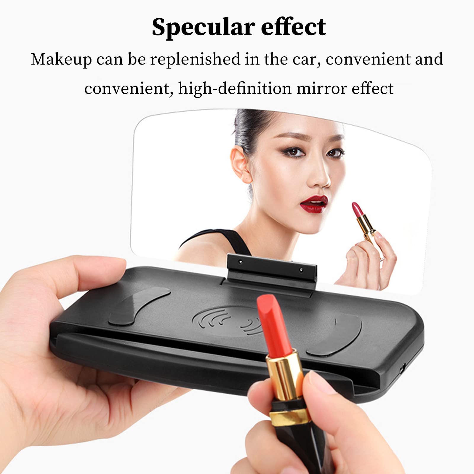 Cargador inalámbrico con navegación, compatible con Android e iOS, cargador de coche con pantalla de cabeza hacia arriba, carga rápida