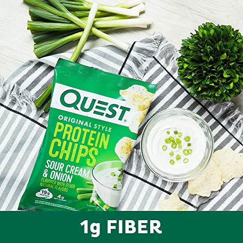 Quest Nutrition Sour Cream & Onion Protein Chips, Low