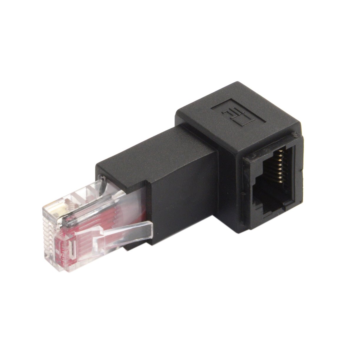 Cablecc Down Angled 90 Degree 8P8C FTP STP UTP Cat 5E CAT6 Male to Female Lan Ethernet Network Extension Adapter-image-22