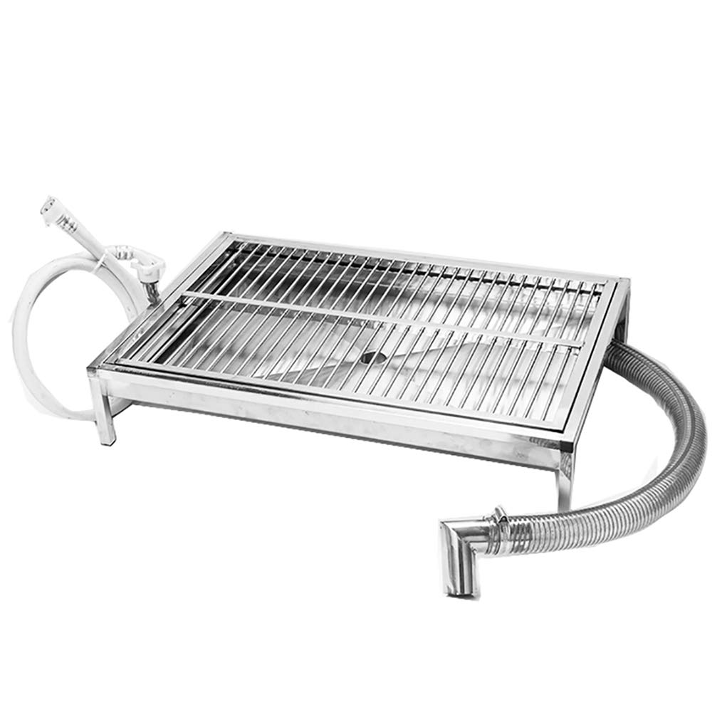 Toilette automatique pour chien en inox à rinçage autonome et évacuation directe