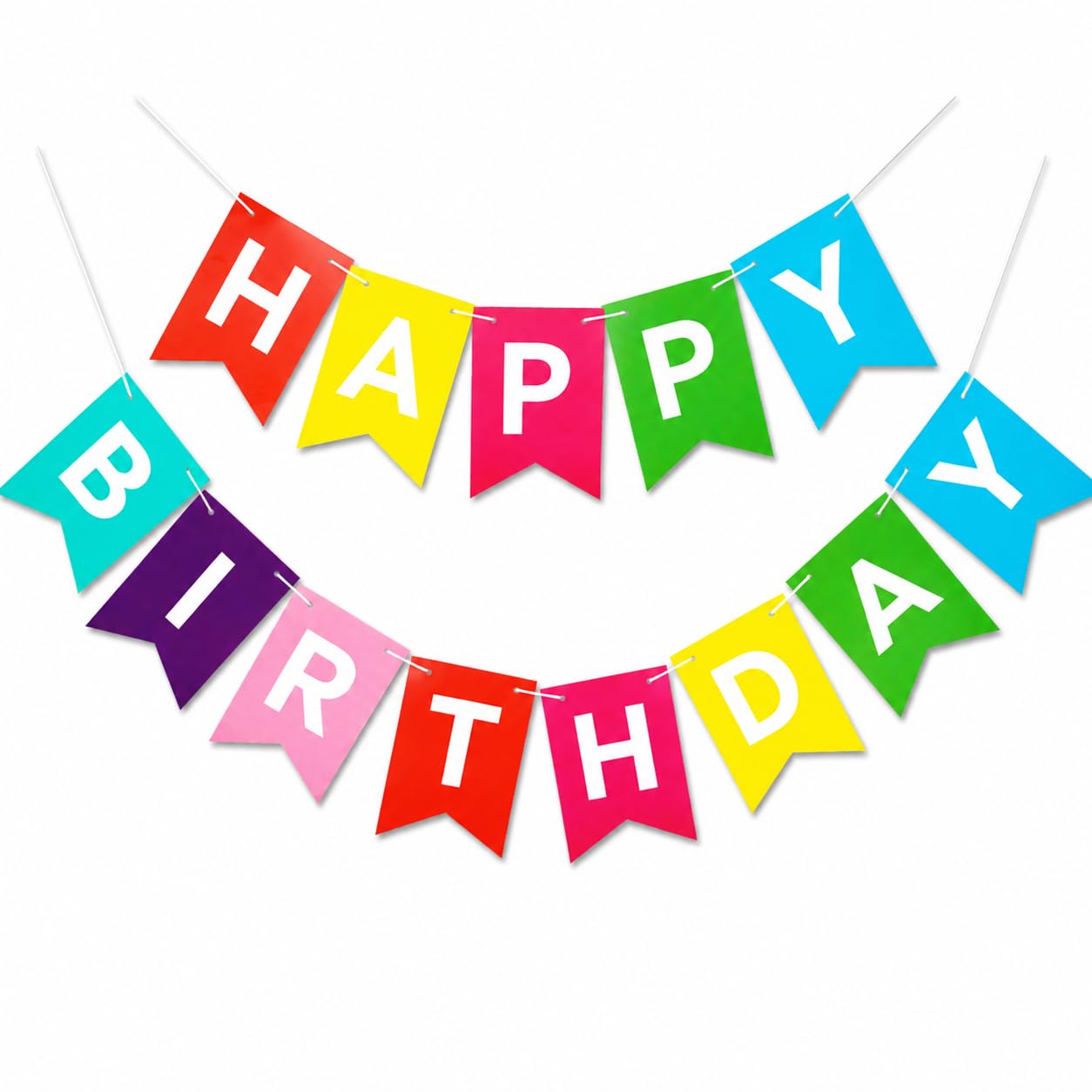 Pink Rose Birthday Banner for Girls - FREE SHIPPING -8