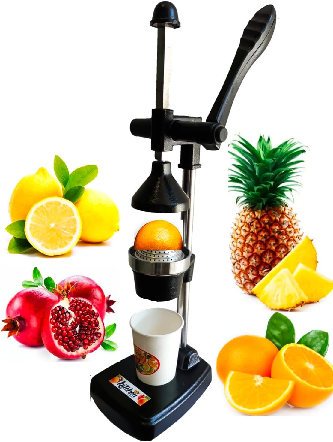 Buy BERG Aluminium Hand Press Citrus Fruit Juicer, Cold Press Juicer