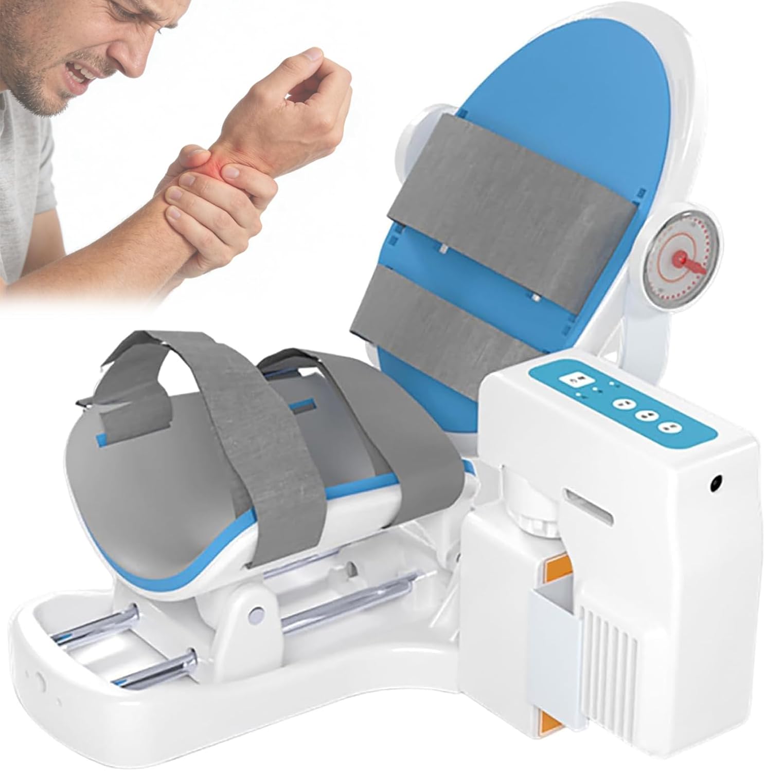 Electric Wrist Rehabilitation Device, Wrist Joint Training Equipment, Palmar Flexion 90°/dorsiflexion-90° Exercise, Wrist Full-Angle Trainer, for Wrist Stiffness, Carpal Tunnel