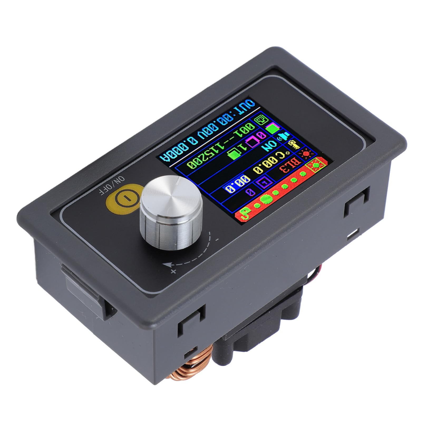 DC na DC 12A Cyfrowy Regulator Napięcia z Wyświetlaczem 6-30 V do 0-36 V Regulowany Konwerter Step Up Down z Pokrętłem Potencjometru Przełącznik Włączania i Wyłączania dla