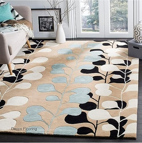 Image of Soft Pure Woolen Modern Collection Tufted Carpet for Living Room,Bedroom'Kitchen and Hall (12 X 18) Feet