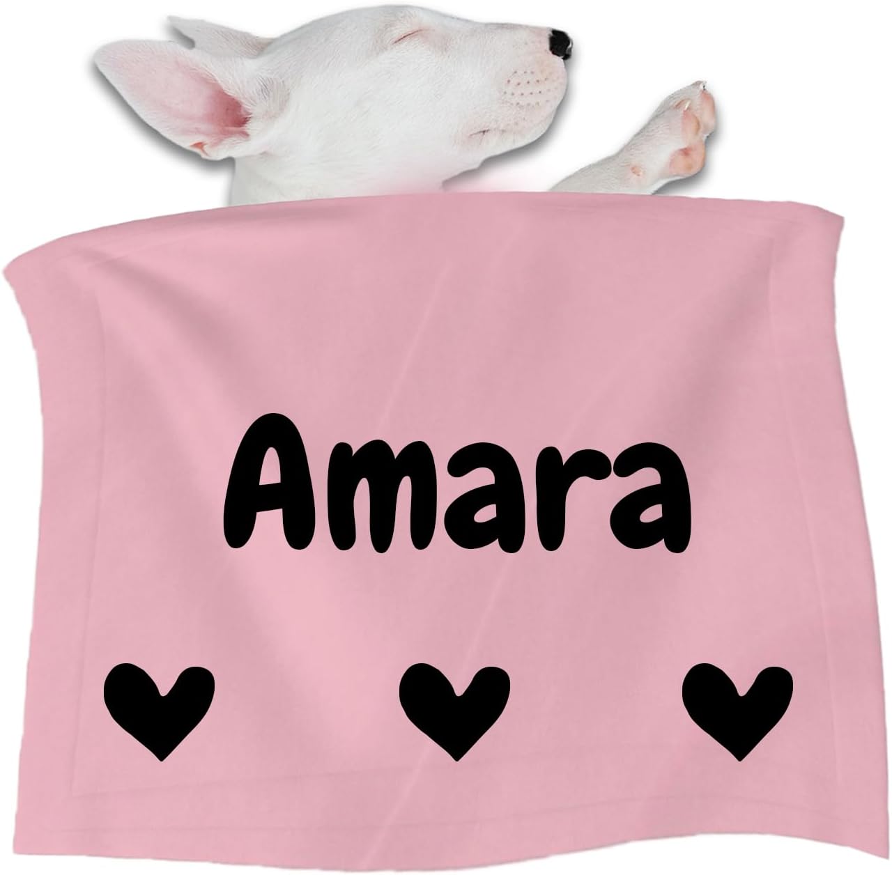 JMIPET Personalized Dog Blanket，Customized Pet Name Blanket