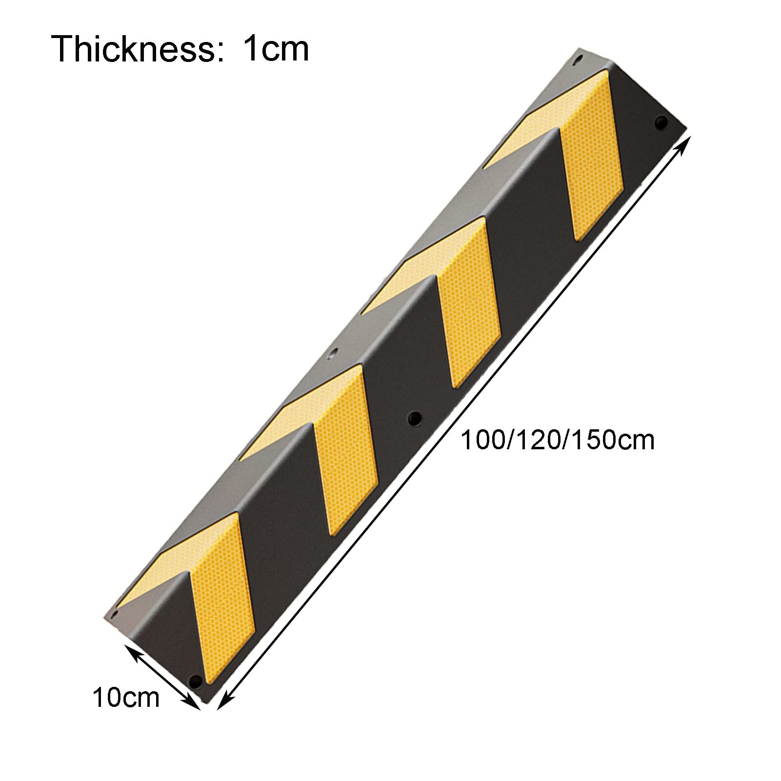 XPLKQXE Protector Pared Garaje, Protección para Parachoques, Protector Esquinas Parking, Coche Aparcamiento Almacén Columnas Aparcamiento (Color : Black+Yellow-120cm, Tamaño : 1pcs)