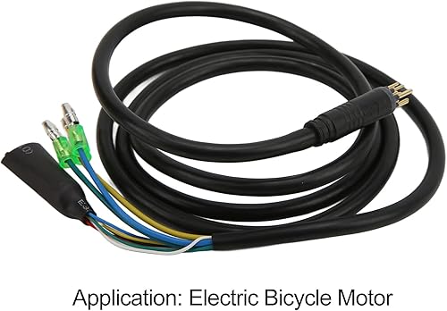Miniatura 6 de Cable de extensión del motor eléctrico, línea de conversión de 9 pines con el conector impermeable del 51.2 in
