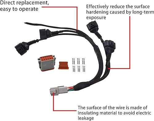 Miniatura 5 de Arnés de cableado de bobina de encendido 06B998018T 0347010004 Reemplazo para Audi A4 TT Volkswagen Beetle Golf Jetta Passat 1.8L L4