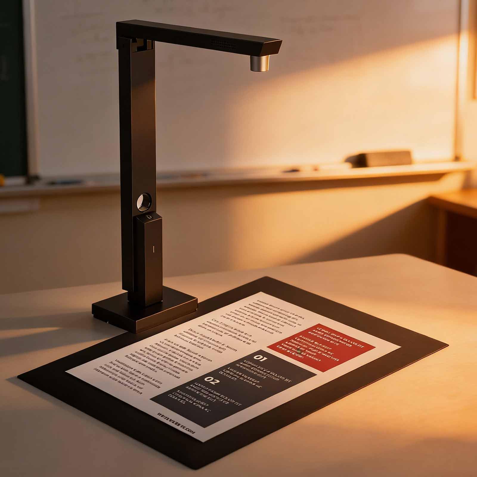 Escáner De Documentos Portátil 1200 Pro, Cámara De Documentos Plegable De 12 MP, Escaneo Rápido 1 S/página Y Tamaño De Captura A4, Móvil Fácil De Usar Y Apto Para Viajes, Para Educación Y Conferencias