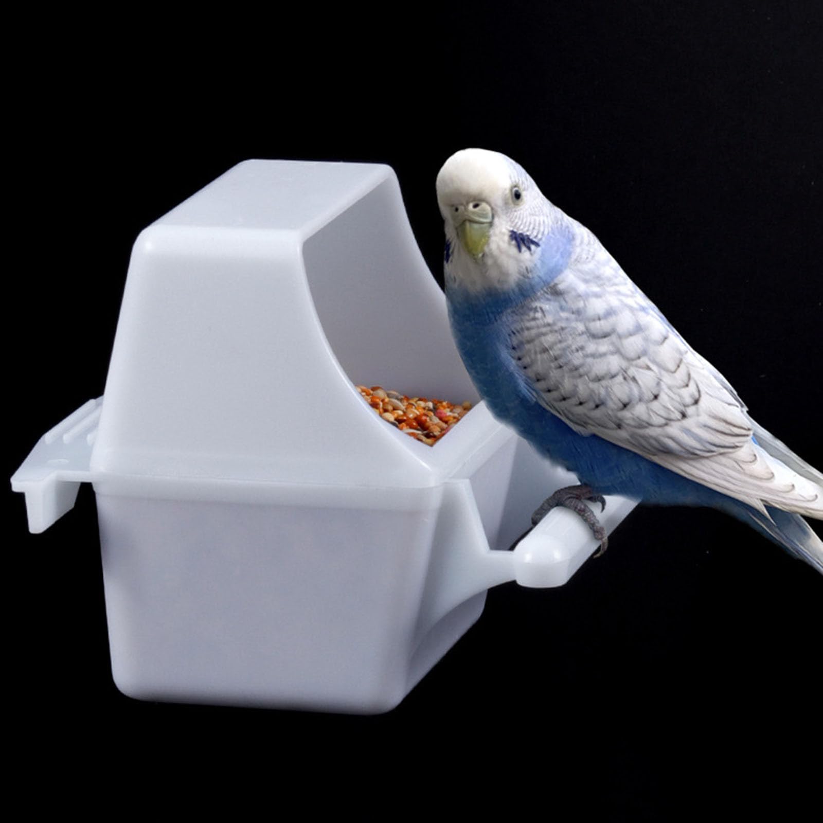 Niwaes Vogelfutterschale Aus Keramik Mit Clip – 2 Stück, 7,5x5 Cm, Für Wellensittiche, Finken, Nymphensittiche, Kau- & Kippsicher