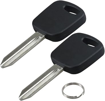 2 Replacement Keys with Transponder Chip 4C Ignition New Uncut Blank H72 Key