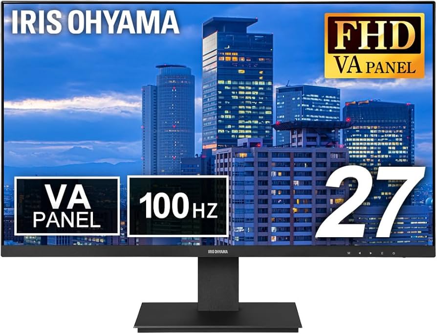 2個 IRIS OHYAMA アイリスオーヤマ モニター RLD-27AF-B IRIS OHYAMA 液晶ディスプレイ 27インチ ディスプレイ 液晶