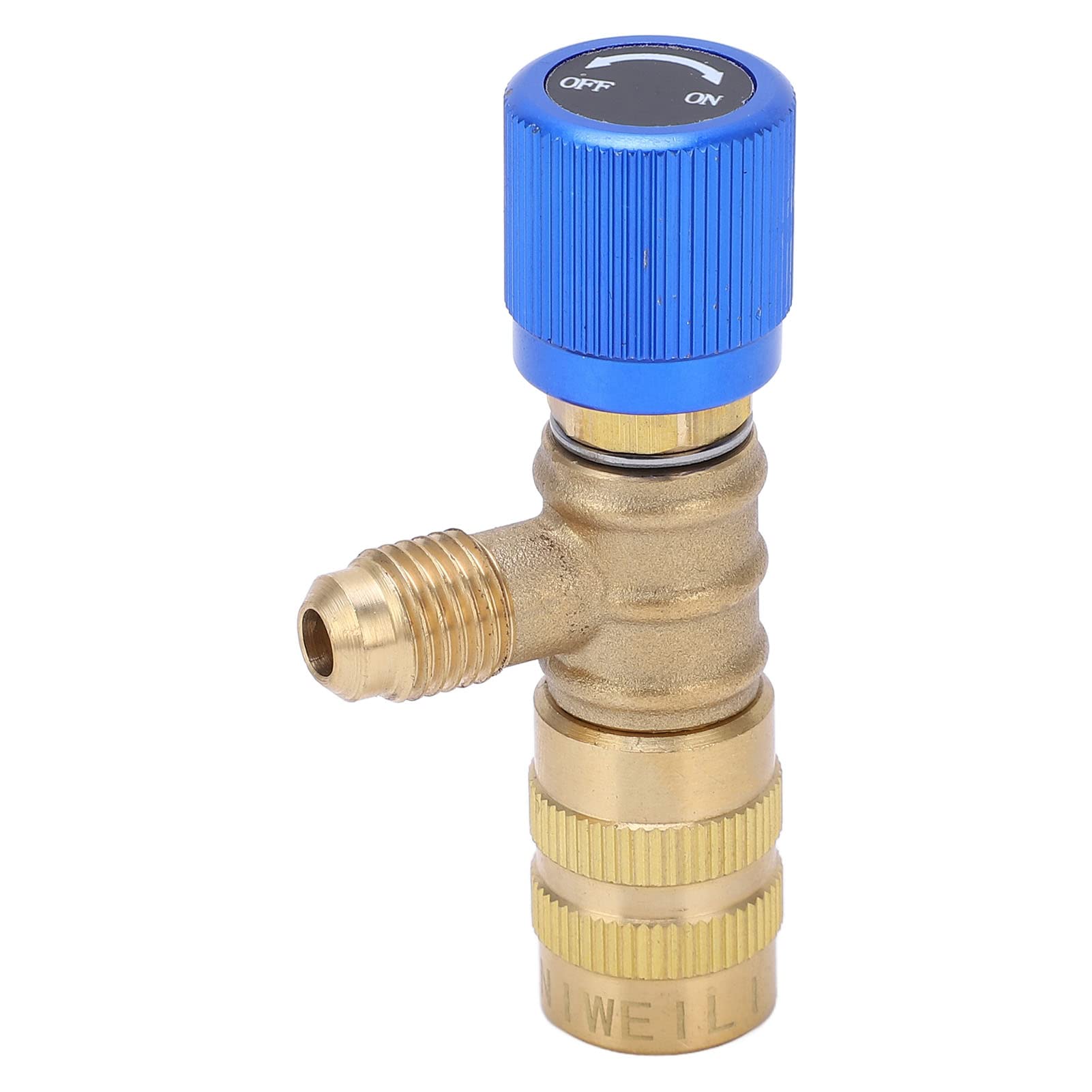 Refrigerant Charging Valve Brass Refrigerant Safety Adapter 14in Control Ball Valve for R22 R410 R134A R404