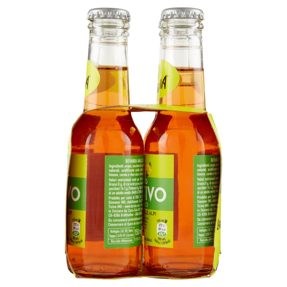 Lurisia Aperitivo Analcolico con Genziana delle Alpi Aperitivo sin alcohol con genciana alpina, 150 ml