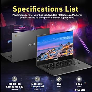 Amazon.com: ASUS Chromebook Laptop Student Business 2024, 14