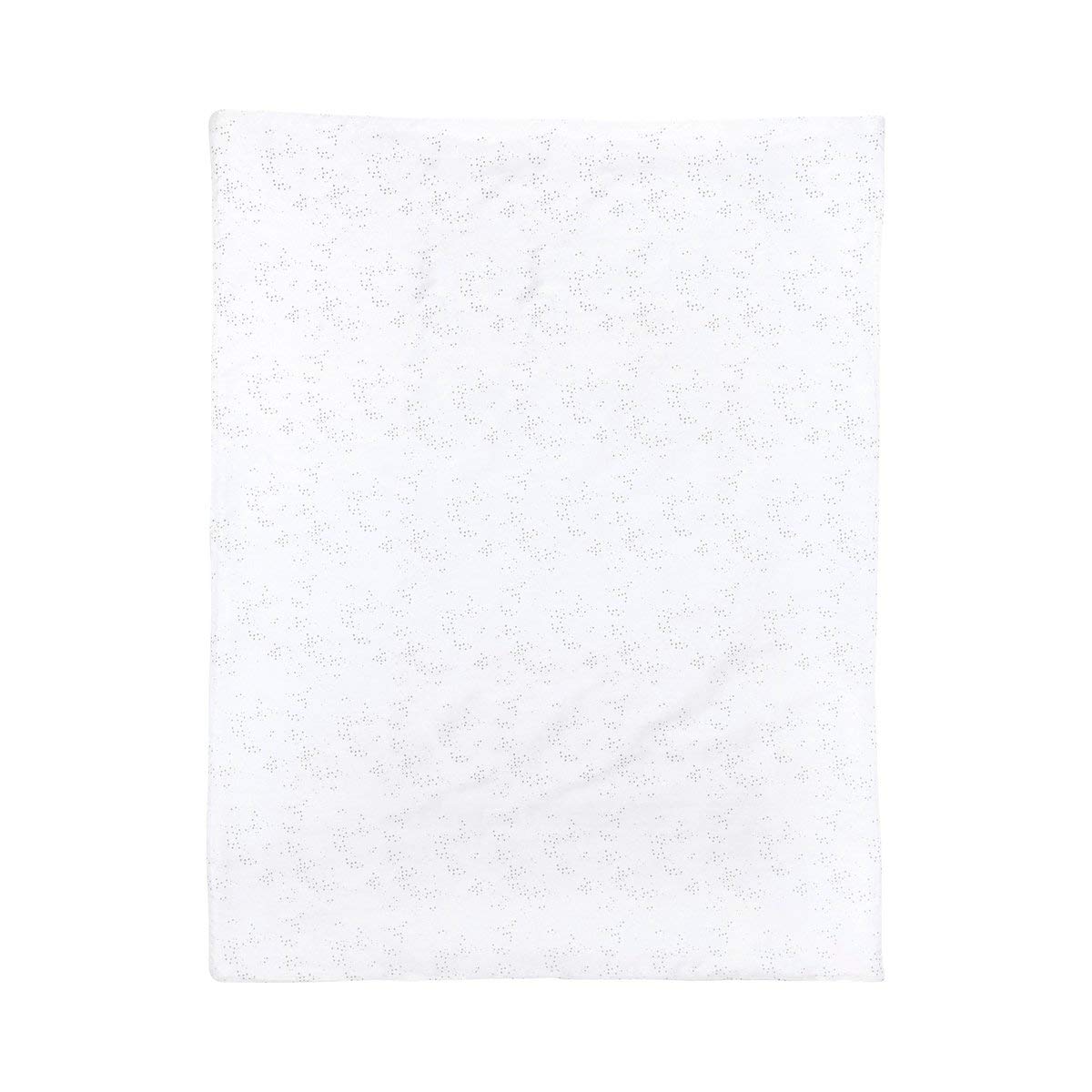 Nattou PURE Manta reversible 100% algodón, 100 x 75 cm, Gris/Blanco, 998116