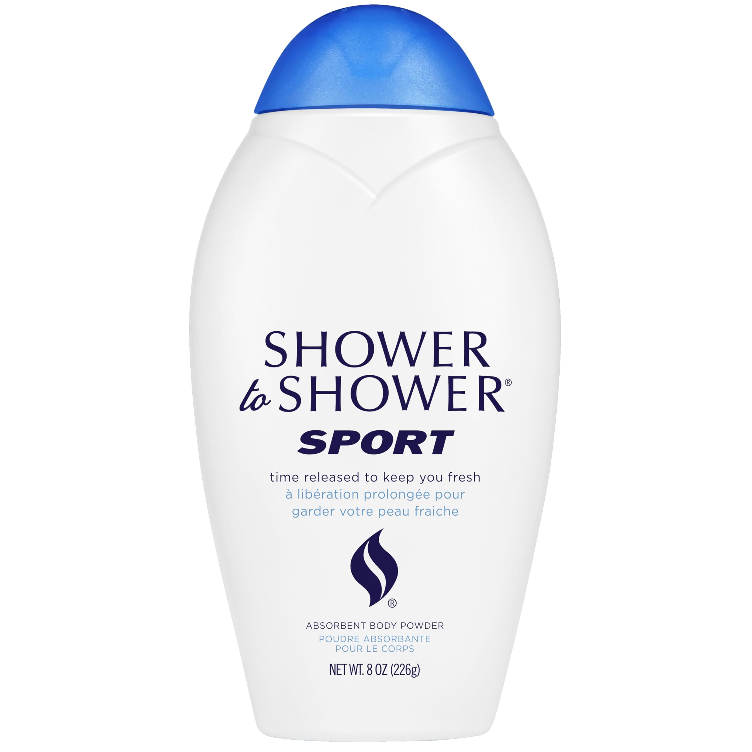 Sport Body Powder for Men & Women, Talc Free, Sweat Absorbing, Prevents Chafing & Odor,Deodorizing All Over Body Powder for Long Lasting Freshness, 8 OZ