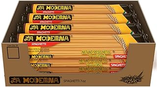 LA MODERNA, Spaghetti Pasta 7 oz (Pack of 20) | Family Bulk Pack | Made with Durum Wheat Semolina | Iron & B Vitamin Enriched | Kosher | Non-GMO | Ideal for Meal Prep