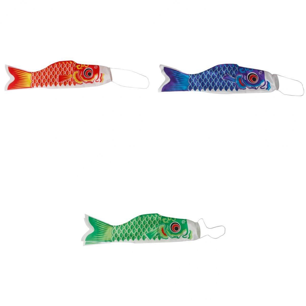 3 Color Satin Koinobori Windsock Japanese Sailfish Ornament Koi Nobori 150CmCultures & Ethnicities|Asian|1900-Now|Japanese|Other Japanese Collectibles