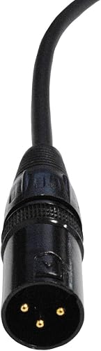 Miniatura 3 de Audio 2000s E02103P2 XLR macho a hembra cable de micrófono de 3 pies (paquete de 2)