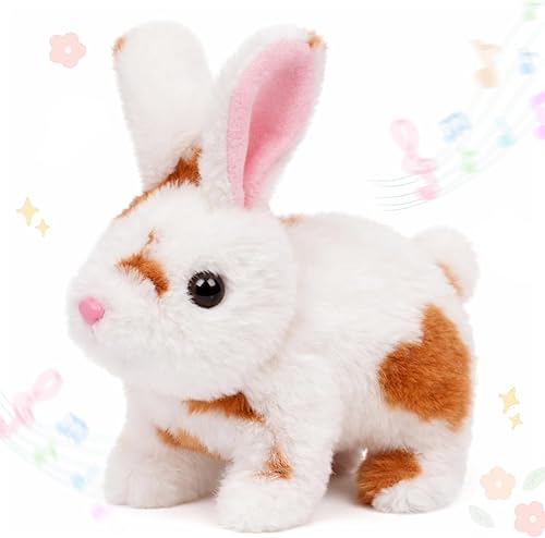 Miniatura 16 de Easfan Juguete de Poni que Camina Peluche Poni Interactivo Eléctrico Juguete de Mascota de Peluche con Sonido Animal de Peluche Regalos de Navidad