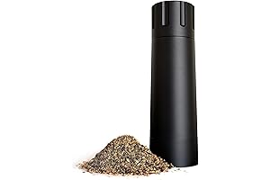 Popwoods Pepper Cannon Electric Salt and Pepper Grinder - Top Fill Spice...