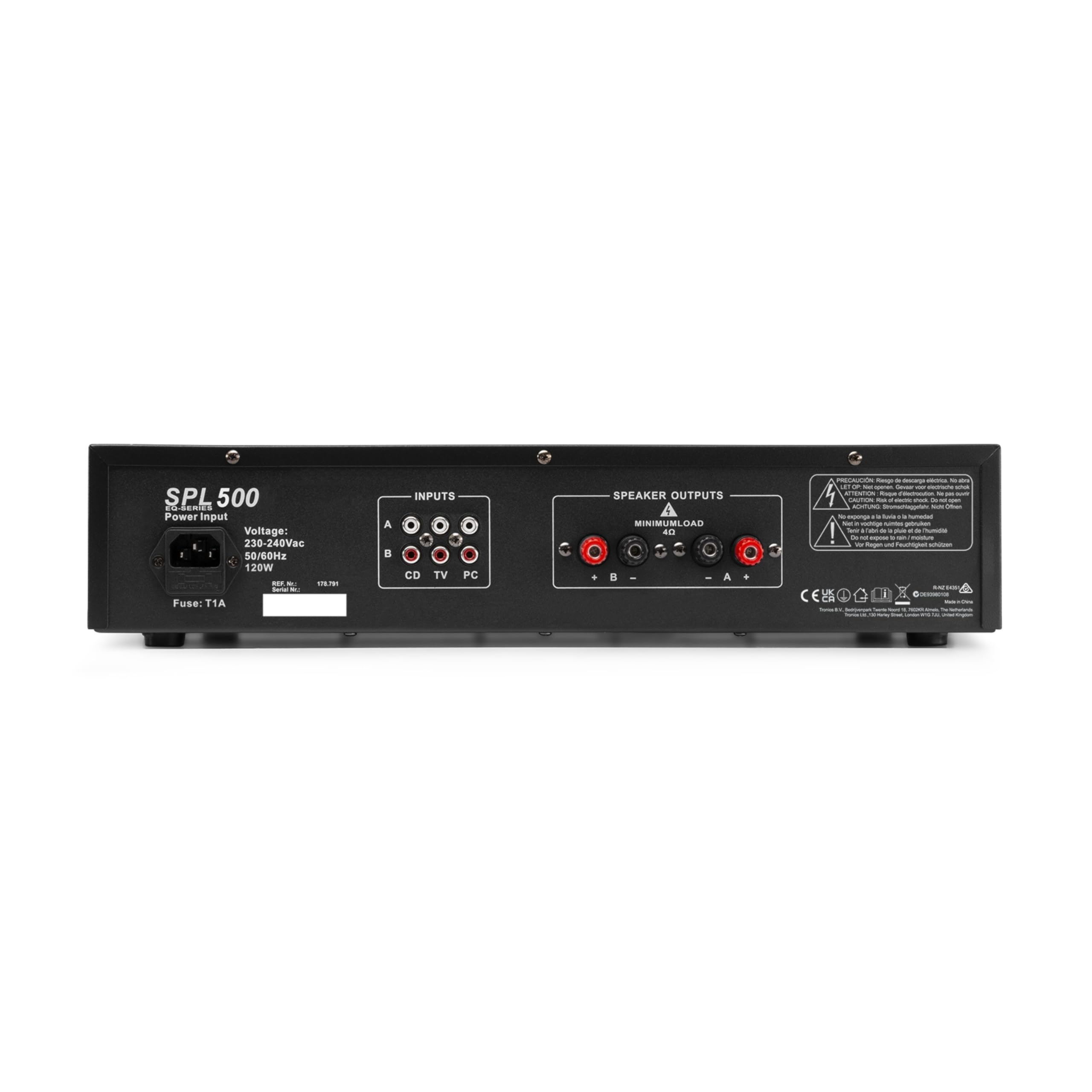 Kit de Sonido PA 500W – Altavoces 10" + Amplificador con EQ de 3 Canales, entradas RCA y Jack 3,5mm – Ideal para DJs, Fiestas y Eventos – Fácil Montaje y Transporte