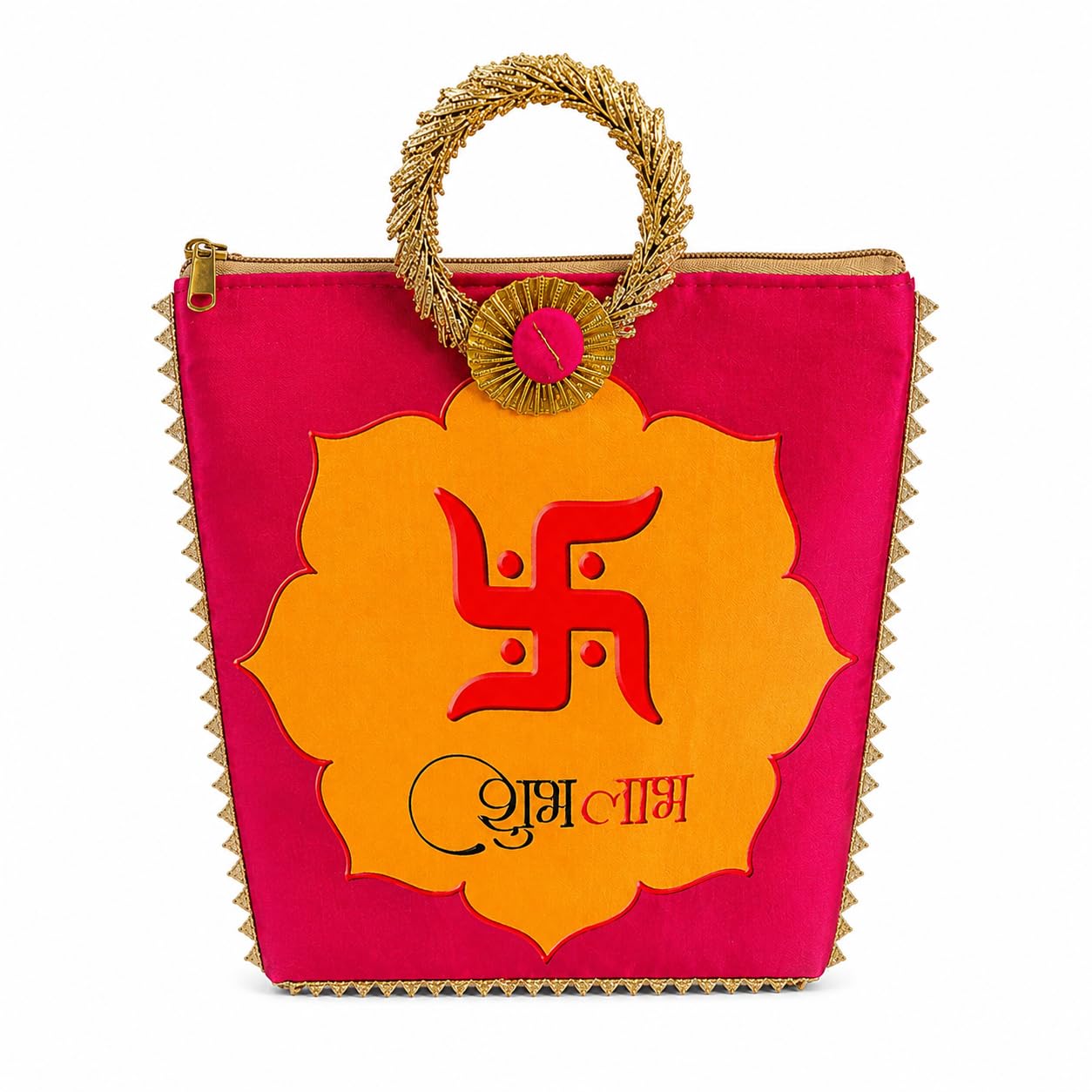 Potli Purse Bag Designer Ethnic Clutch Handbag with Golden Ring Handle/Unisex Gift Bag for Everyone-image-32