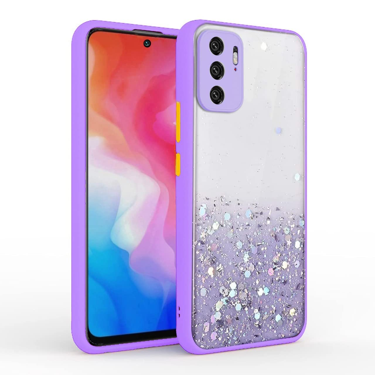 VONZEE® Case Compatible with Xiaomi Redmi Note 10T (5G) / Poco M3 Pro (5G), Non Moving Glitter Cover for Girls & Women Soft TPU Shockproof Anti Scratch Drop Protection Cover (Purple) (B0B14LQ1MJ) Amazon Price History, Amazon Price Tracker
