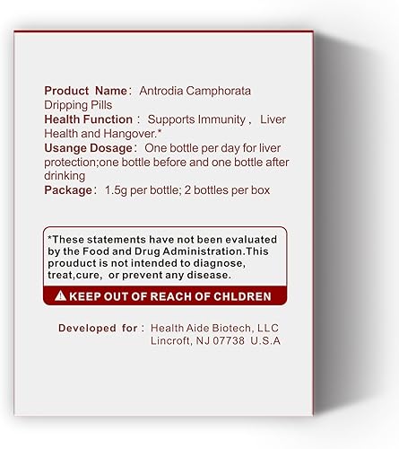 Miniatura 2 de Health Aide Biotech Antrodia Camphorata pastillas que gotean