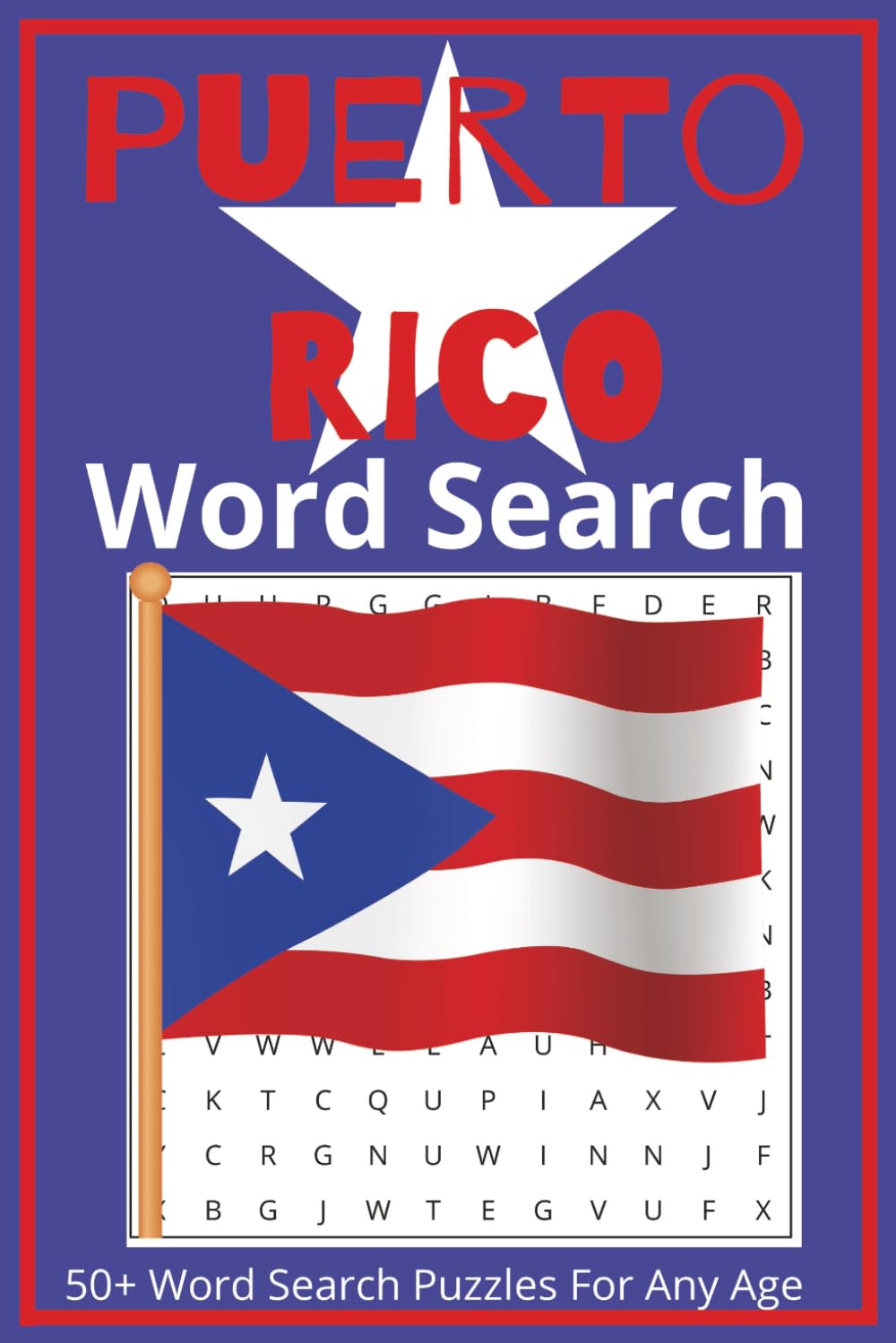 Puerto Rico Word Search: Word Searches with Easy to Read Print about Puerto Rico, Island Travel and More | 6x9 inches, 110 pages | 50+ Puzzles...Gift ... Times (The Tony Verrazano Word Search Series)