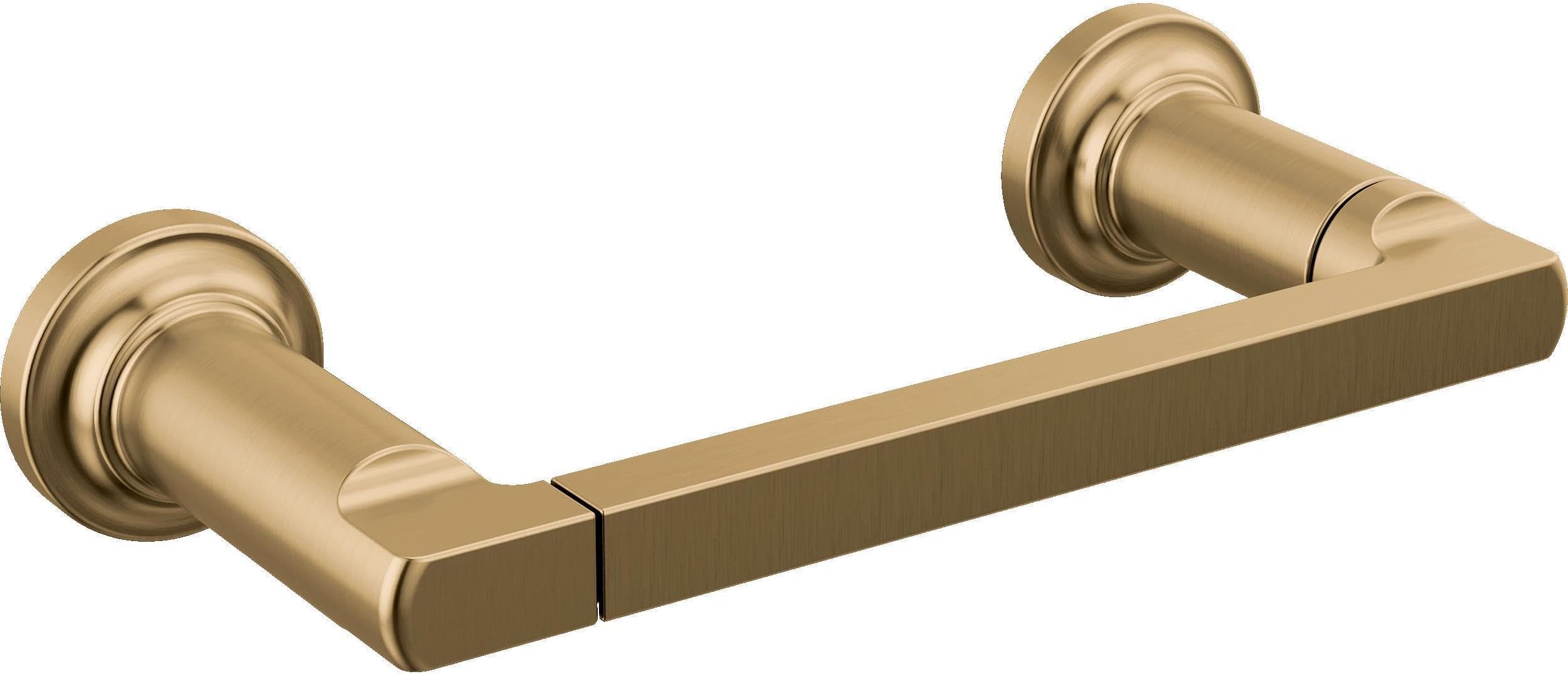 FAUCET Rubber Limited 78955-CZ Tetra Pivot Arm Toilet Paper Holder Bath Hardware Accessory in Champagne Bronze