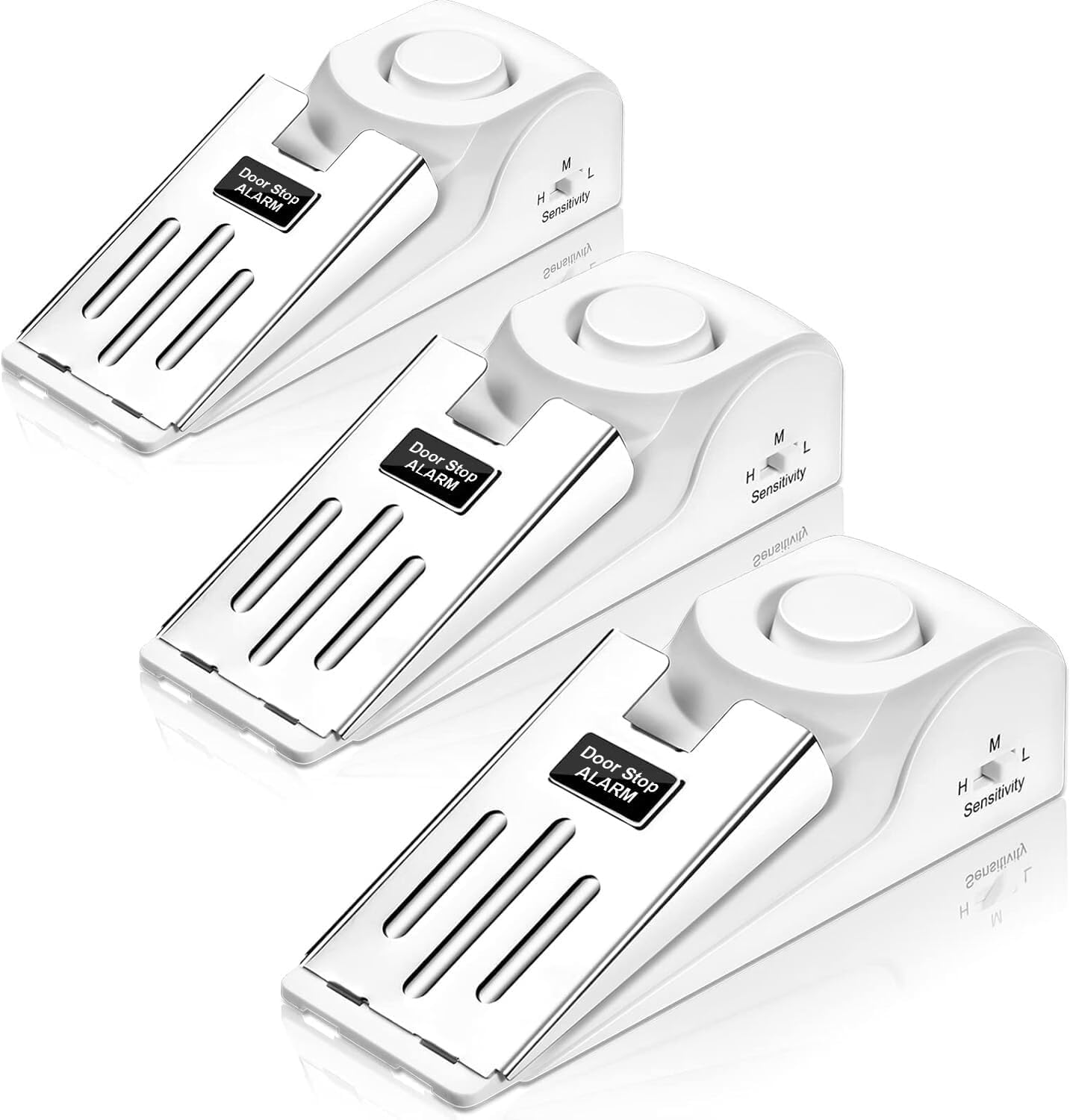 Fuers Door Stop Alarm, Door Wedge Stopper Alarm with high Cushion Rubber