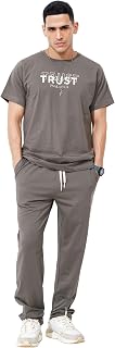 WEET Cotton T-Shirt and Pyjama Set for Men,Night Wear for Men,Co Ord Set 157 Price In India
