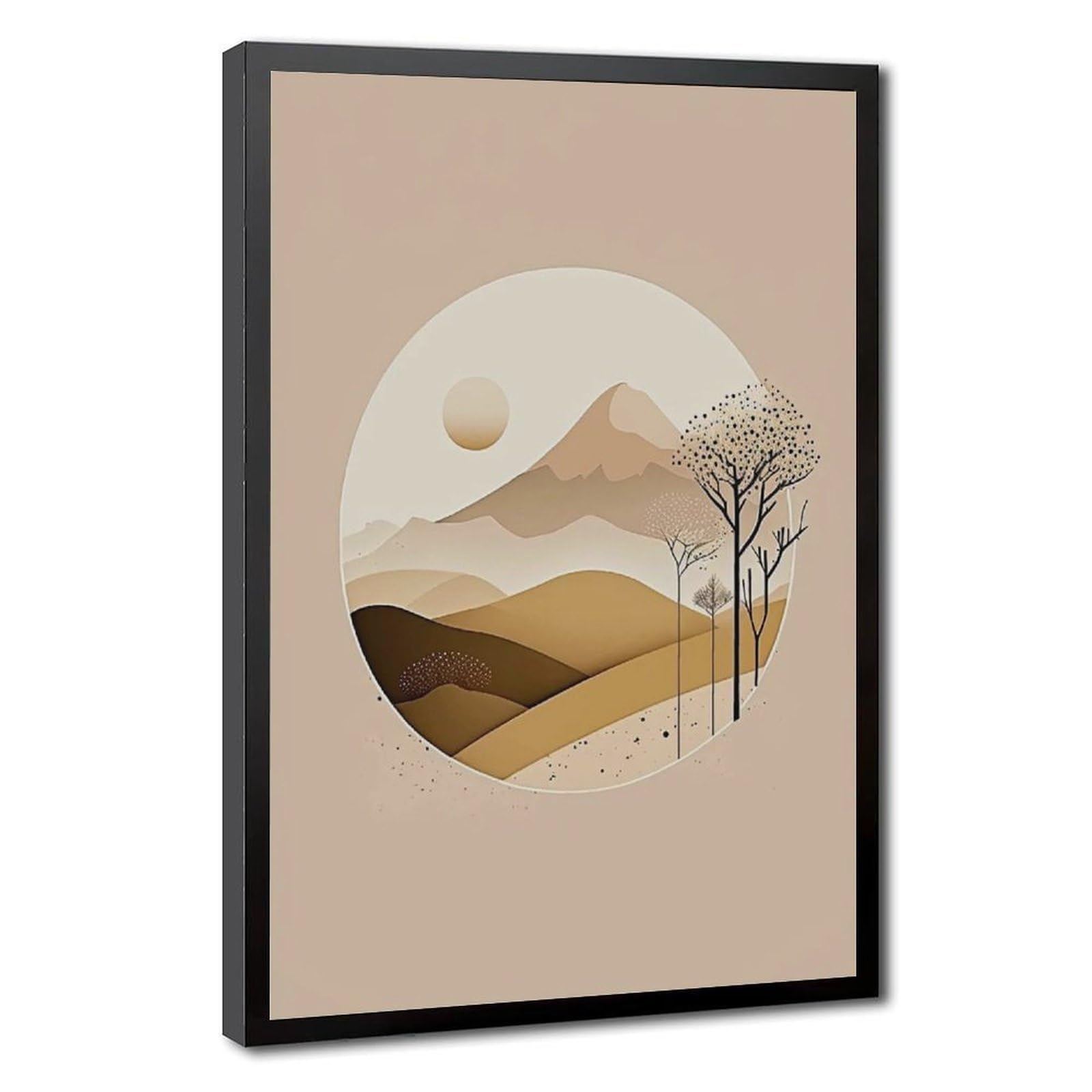 Bareronor Scandinavian Living Room Canvas Poster Bedroom Decor Landscape Office Room Decor Gift 24" L X 36" W
