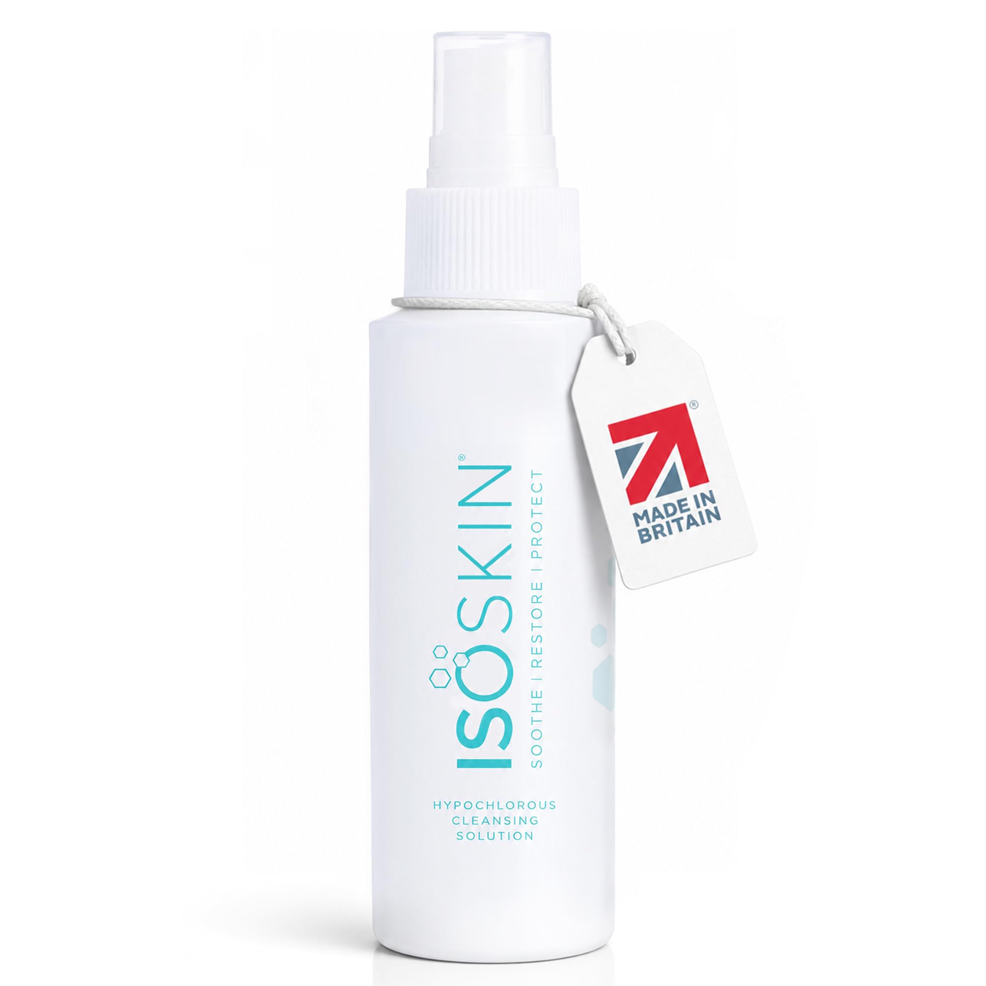 ISOCLEAN Hypochlorous Acid Spray – Face Mist & Gentle Skin Cleanser for Sensitive Skin, pH Balanced & Alcohol-Free, Face & Body Purifier, Cleans & Hydrates, Helps Soothe and Reduce Redness - 165ml